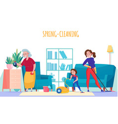 Women Cleaning Home