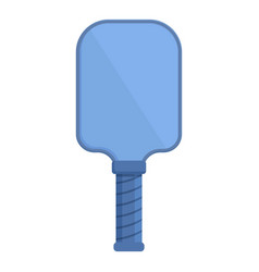 Blue Pickleball Paddle Icon Cartoon