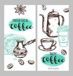 Coffee Packaging Banner Set