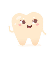 Cute Tooth Character Funny Kawaii Teeth Emoji