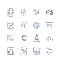 Environmental Factors Line Icons Collection