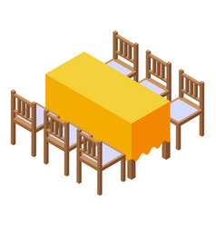 Wedding Desk Icon Isometric Planner