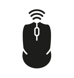 Computer Mouse Silhouette Icon Wireless