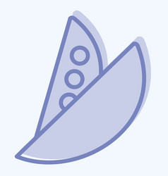 Icon Peas Related To Fruit And Vegetable Symbol