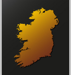 Map Ireland Gold Material Europe Country