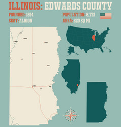 Map Of Edwards County In Illinois