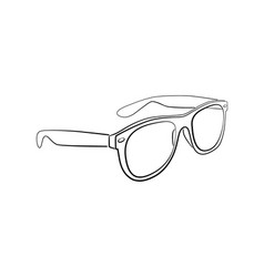 Sunglasses Outline Isolated