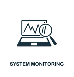 System Monitoring Icon Monochrome Simple Line