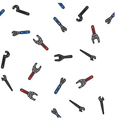 Wrench Tool Spanner Repair Seamless Pattern