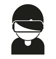 Kid Vr Headset Icon Simple Virtual Reality