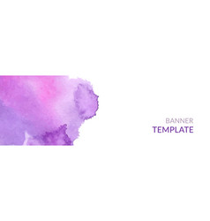 Watercolor Minimalist Horizontal Banner Template