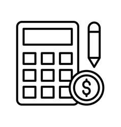 Accounting Outline Icon Style