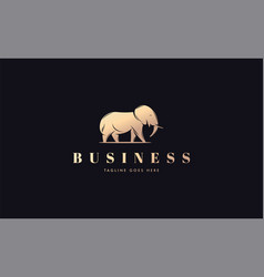 Classic Elephant Logo With Elegant Gold Color