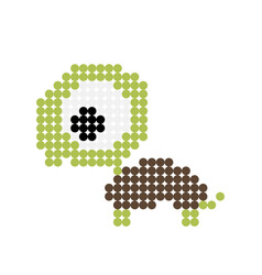 Pixel Dot Turtle Image Art