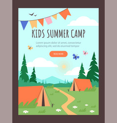 Kids Summer Camp Advertising Invitation Poster