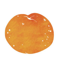 Orange Tangerine Whole Watercolor