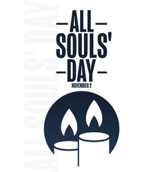 All Souls Day November 2 Holiday Concept