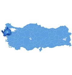 Map Of Turkey Canakkale