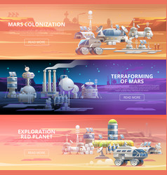 Mars Colonization Web Banners