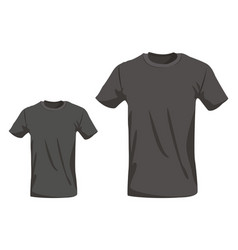 Black Tshirts On A White Background