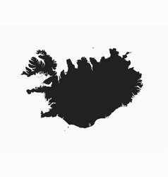 Map Iceland Template Outline Country