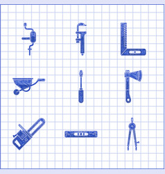 Set Screwdriver Construction Bubble Level