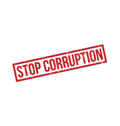 Stop Corruption Rubber Stamp Seal