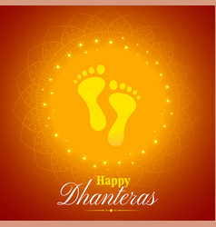 Bright Goddess Foot Print Design For Dhanteras