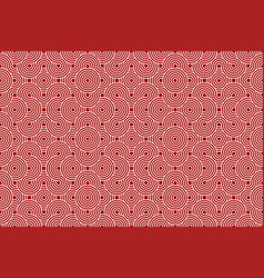 Seamless Circle Round Texture On Red Background