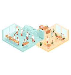 Cooking Isometric Concept