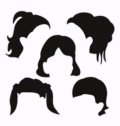 Girl Haircut Silhouette Or Black Silhouette