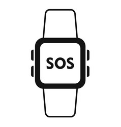 Sos Smartwatch Signal Icon Simple Number