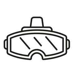 Virtual Reality Headset Icon Outline Game