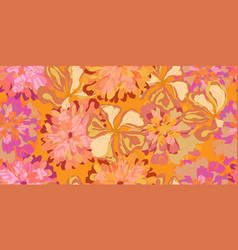 Fantasy Stylized Blooming Floral Pattern