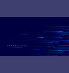 Futuristic Circuit Line Wire Techno Network