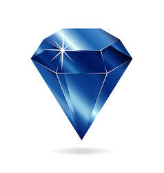 Sapphire blue icon Royalty Free Vector Image - VectorStock