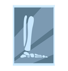 Xray Foot Scan Icon Cartoon Bone Machine