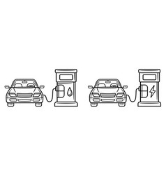 Gas Fuel Filling Station Pump Electric Car Charge