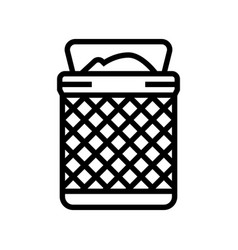 Bathroom Bin Interior Line Icon