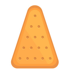 Triangle Cracker Icon Cartoon Cookie Food