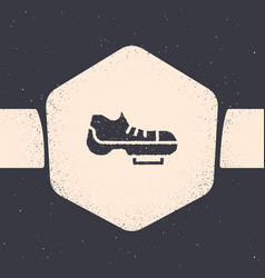 Grunge Triathlon Cycling Shoes Icon Isolated