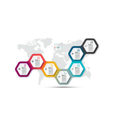 Infographic Hexagon Design Has 7 Steps For New