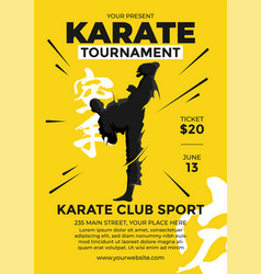 Karate Tournament Flyer Design Template