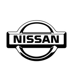 Nissan Logo Brand Symbol Black Design Japan Car