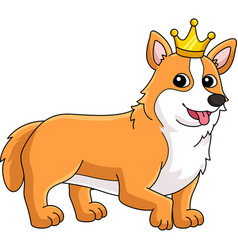 Corgi Dog Cartoon Colored Clipart