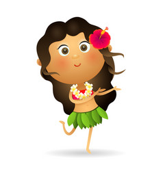 Dancing Positive Hawaiian Woman