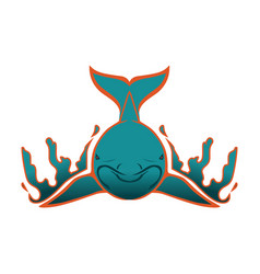 Dolphin Head Logo