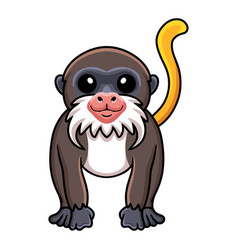 Cute Little Tamarin Monkey Cartoon