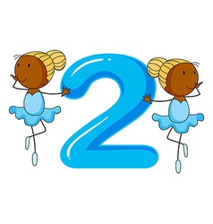 Number 2 Royalty Free Vector Image - VectorStock