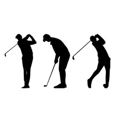 Silhouette Of A Golf Player